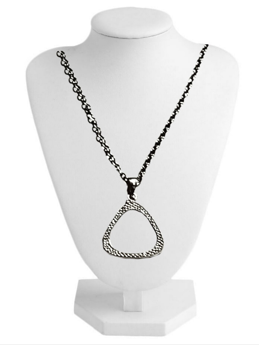 Sterling Silver Handmade Pendan with Stainless Steel Necklace 1" NWOT